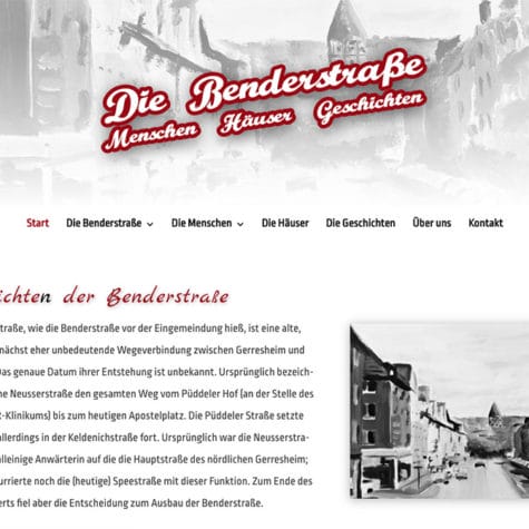 Geschichte Benderstraße
